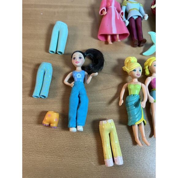 Polly Pocket Miscellaneous Figures Rubber Dresses Disney Princesses - Picture 8 of 12